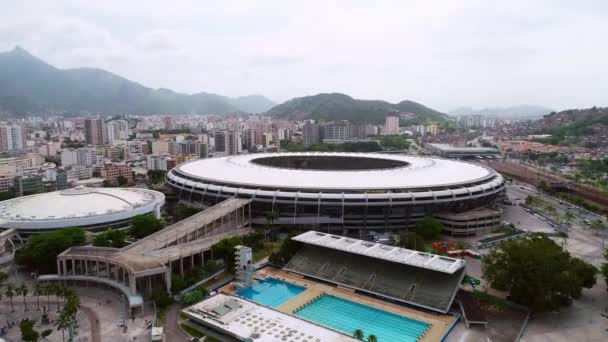 Flygfoto Över Rio Janeiro Brasilien — Stockvideo