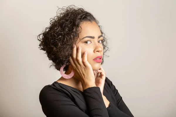 Beautiful Afro Woman Spa Concept — Stock Photo, Image