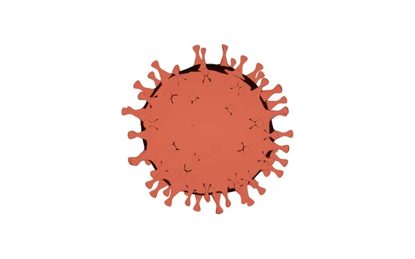 漫画コロナウイルスCovid 19流行とコロナウイルスは 3Dレンダリングとして疾患細胞とパンデミック医療健康リスクの概念として危険なインフルエンザ株のケースとしてインフルエンザの背景を使用します — ストック写真