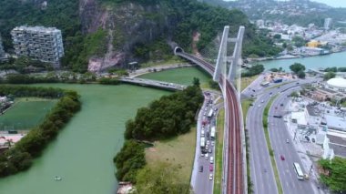 Rio de Janeiro, Brezilya 'nın hava manzarası.