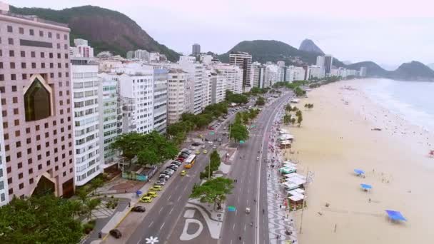 Flygfoto Över Rio Janeiro Brasilien — Stockvideo