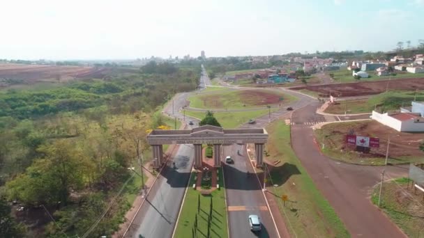 Sertaozinho Paulo Brazil Circa September 2019 Aerial Image City Sertaozinho — 图库视频影像