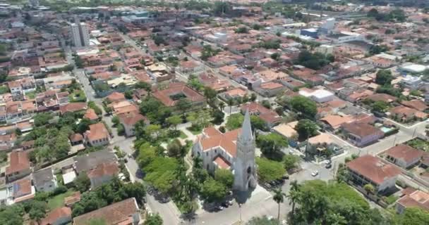 Flygfoto Över Dagtid Staden Rio Janeiro Brasilien — Stockvideo