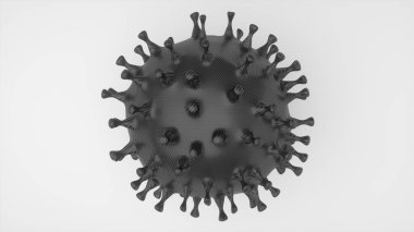 Coronavirus Covid-19 salgını ve koronavirüs salgını, grip salgını vakalarının salgın hastalık hücresi konseptinin 3 boyutlu hale gelmesiyle tehlikeli bir tıbbi risk teşkil ettiğini gösteriyor.