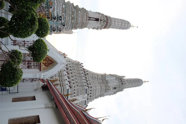 Κύριοι Πύργοι Του Συγκροτήματος Ναό Wat Arun Στην Μπανγκόκ — Φωτογραφία Αρχείου