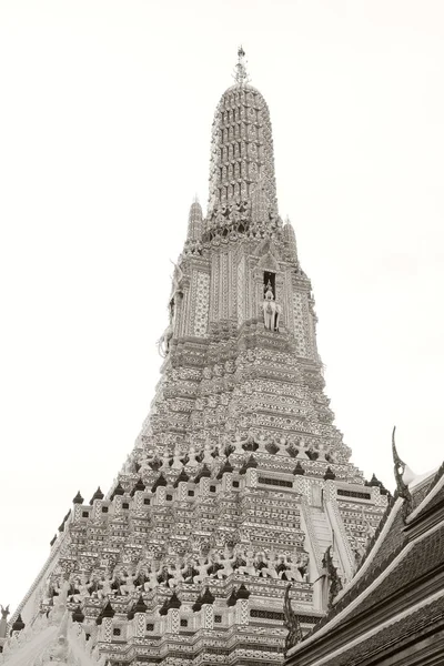 Torre Principal Del Templo Buddhist Wat Arun Tarde —  Fotos de Stock