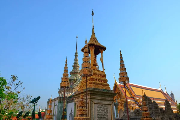 Bangkok Tailândia Dezembro 2018 Monumento Dourado Território Templo Esmeralda Buda — Fotografia de Stock