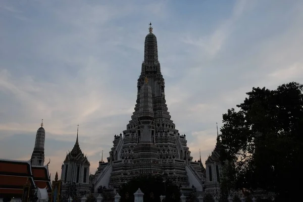 Bangkok Thailand Desember 2018 Kuil Buddha Wat Arun Malam Hari — Stok Foto