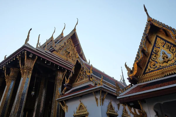 Magnífico Templo Budista Capital Tailândia Bangkok Arte Arquitetônica Religiosa Asiática — Fotografia de Stock