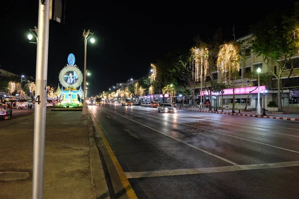 Bangkok Thailand December 2018 Trafik Gatan Thailands Natthuvudstad — Stockfoto