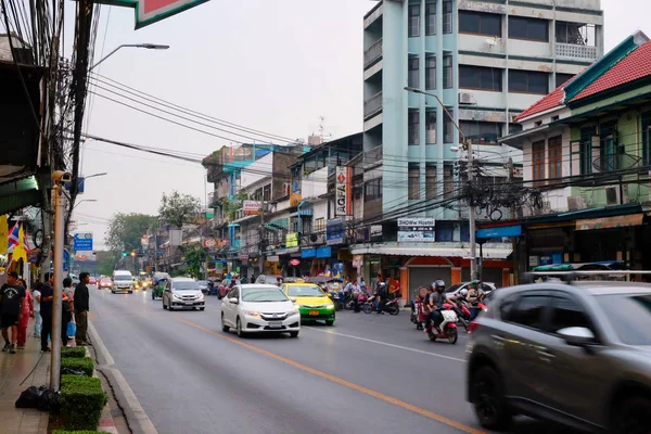 Bangkok Thailand Dezember 2018 Verkehr Auf Den Straßen Der Hauptstadt — Stockfoto