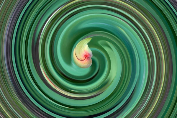 Modèle Abstrait Entonnoir Tourbillon Spirale Motif Multicolore Comme Fond — Photo