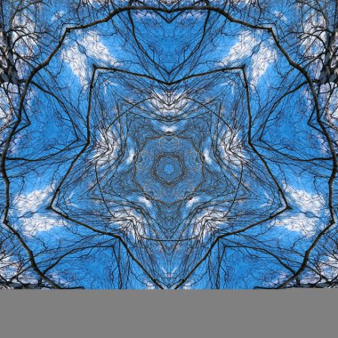 Soyut kaleydoskop arkaplanı. Güzel çok renkli kaleydoskop dokusu. Eşsiz kaleydoskop tasarımı.