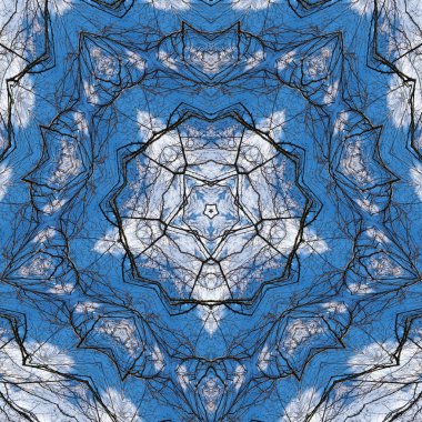 Soyut kaleydoskop arkaplanı. Güzel çok renkli kaleydoskop dokusu. Eşsiz kaleydoskop tasarımı.