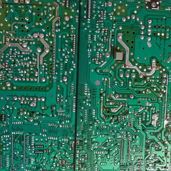 Chernihiv Region Ukraine April 2019 Green Computer Circuit Board Background — Stock Photo, Image