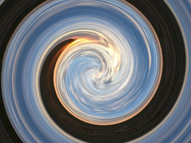 Huni soyut desen. Arkaplan olarak girdap, spiral, çok renkli desen.