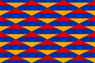 Ermenistan bayrağının renklerinde basit geometrik desen