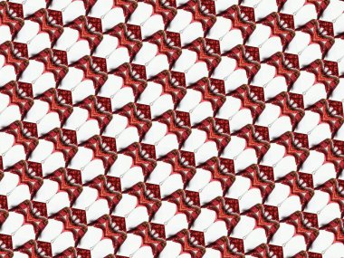 Ambalaj kağıdı, duvar kağıdı, tekstil ve yüzey tasarımı için eşsiz bir arkaplan. Yaratıcı, kusursuz desen. Kolaj.