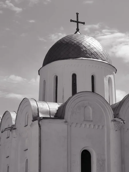 Cúpula Catedral Borisoglebsky Chernigov Cúpula Iglesia Ortodoxa Contra Cielo — Foto de Stock