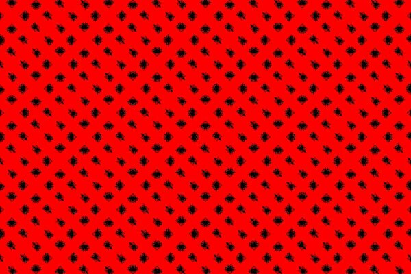 Простой геометрический узор в цветах национального флага Албании
