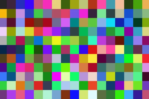 Multi Colored Rectangular Pixel Background Texture Consisting Multi Colored Squares — Stock Photo, Image