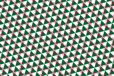 Cezayir bayrağının renklerinde basit geometrik desen
