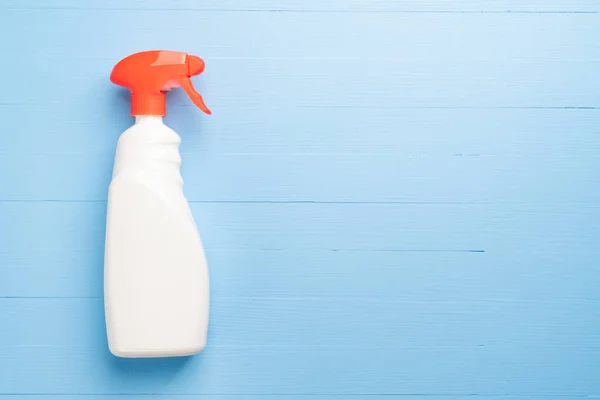 Botella Spray Limpiador Con Estuche Blanco Sin Inscripciones Dispensador Rojo — Foto de Stock