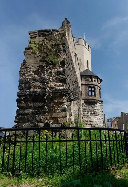 Rester Den Medeltida Stadsmuren Vid Severinstorburg Kölns Gamla Stad — Stockfoto