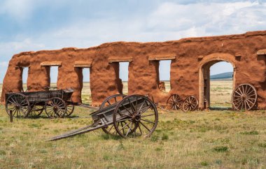 Fort Union Ulusal Anıtı 'ndaki harabelerin içinde.