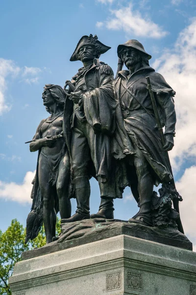 Standbeeld bij Fallen Timbers Battlefield — Stockfoto