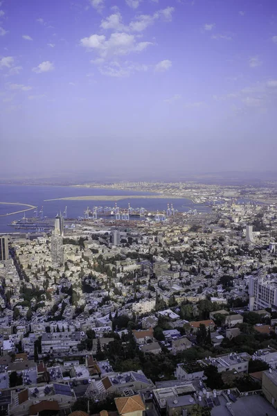 Haifa Israëls grootste haven aan de Middellandse Zee - Haifa. — Stockfoto