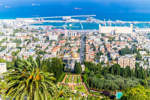 Ναός Bahai στο όρος Χάιφα Carmel israel. — Φωτογραφία Αρχείου