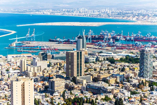 Haifa israels größter Hafen am Mittelmeer - haifa. lizenzfreie Stockbilder