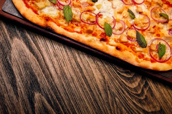 Pizza is served Royalty Free Stock Images