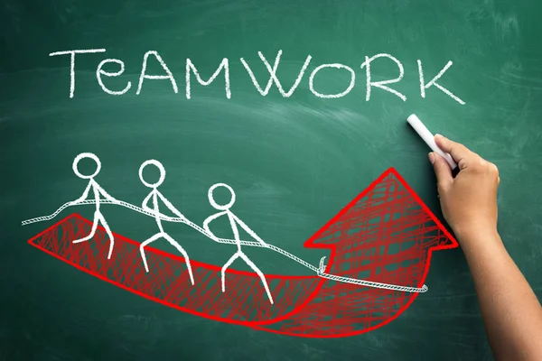 Teamwerk te succesvol bedrijf — Stockfoto