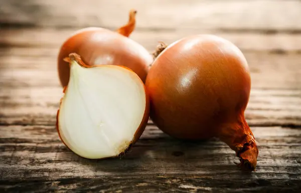 Bombillas de cebolla fresca — Foto de Stock