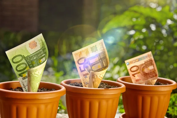 Para büyüyen ile tencere