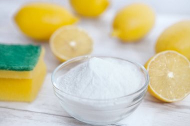 Pişirme soda ve limon, doğal çevre temizlik 