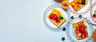 Ev yapımı Belçika waffle