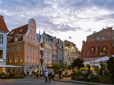 Tirgonu Caddesi. Riga. - Letonya. Temmuz 2019.