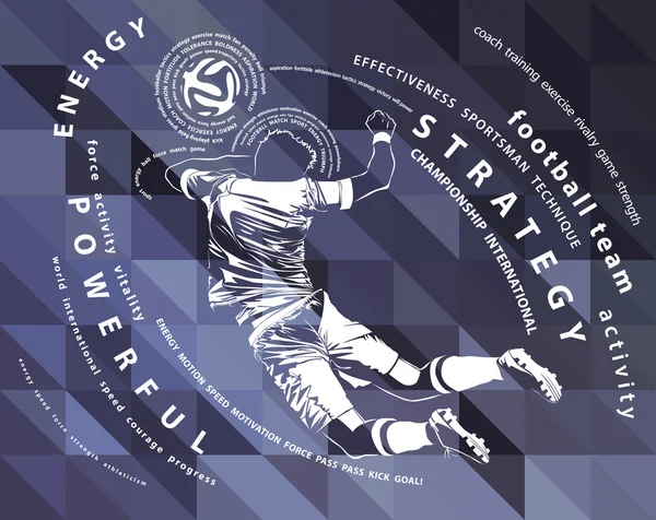 futbolcu vektör çizim