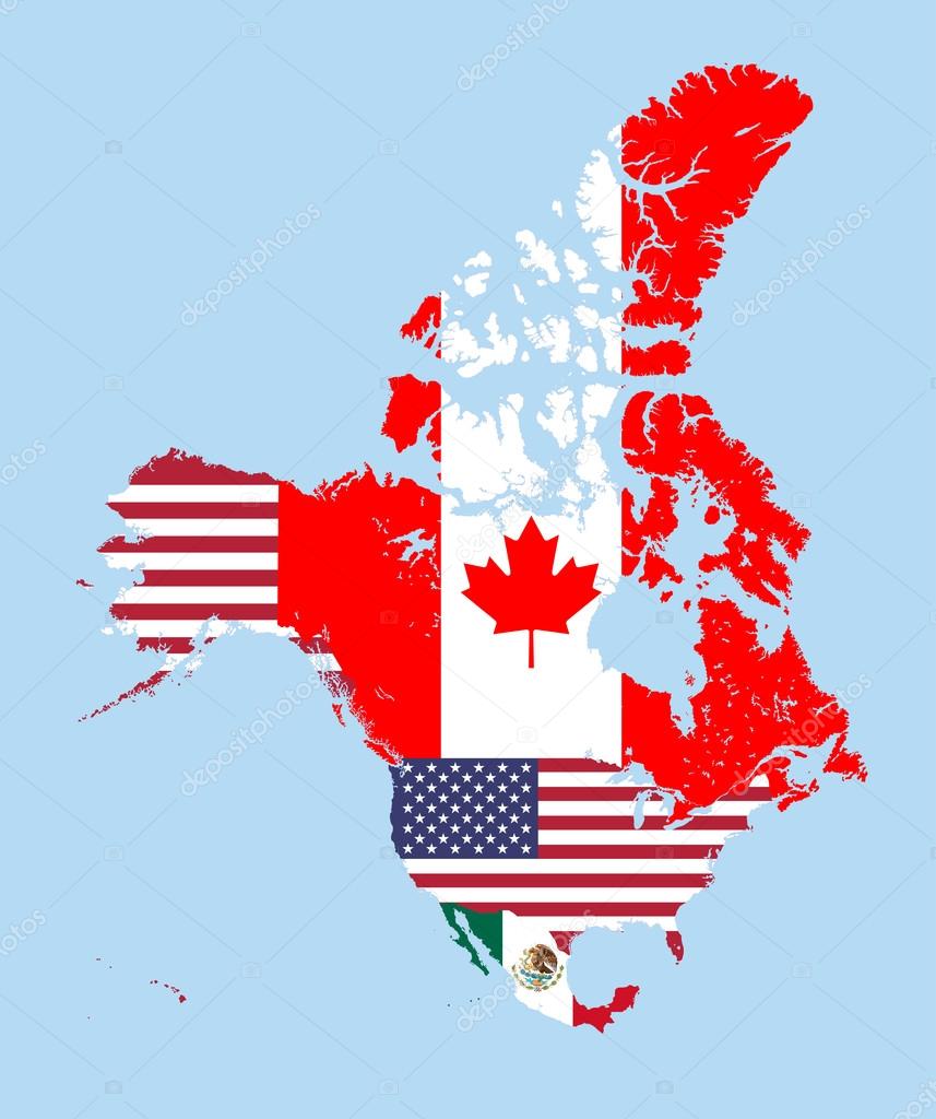 Map Of Usa Canada And Mexico - Map