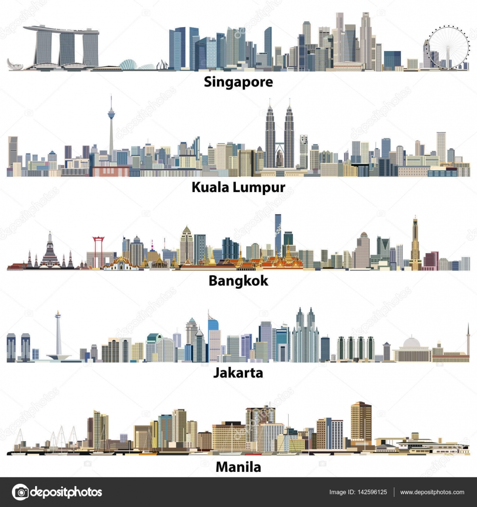 Kuala Lumpur Skyline Vector / Kuala Lumpur Skyline Stock Illustration