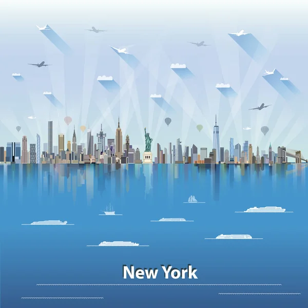 Ilustración vectorial de Nueva York — Vector de stock