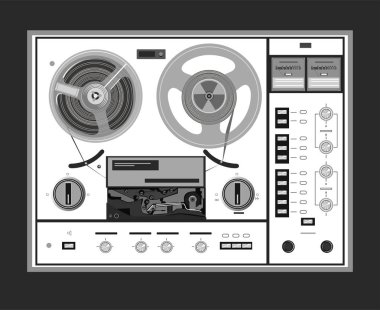 retro teyp vektör çizim