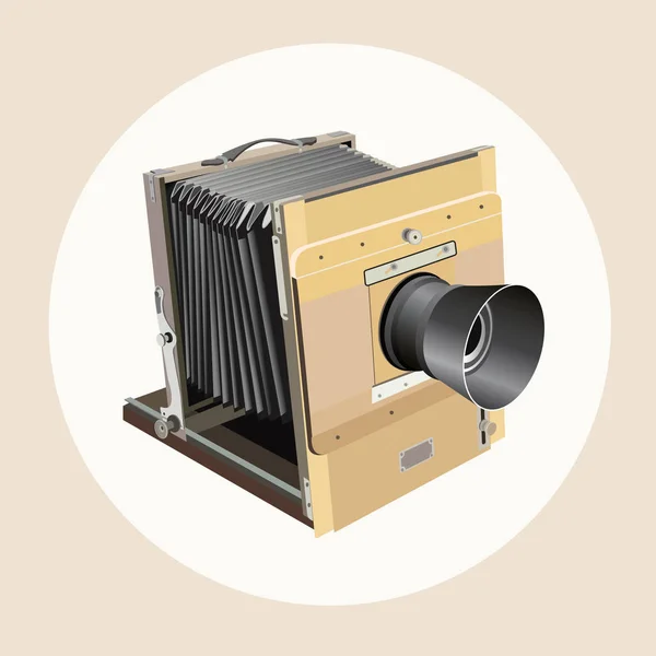 Векторная иллюстрация ретро фотокамеры — стоковый вектор