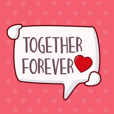 Sevgililer Günü için Elle çizilmiş tipografi ile Alıntı Arkaplanı