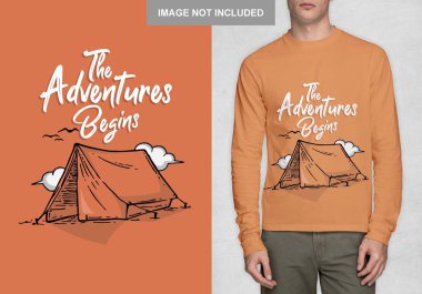 tipografi t-shirt tasarım vektörü