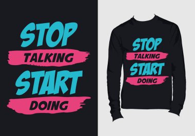 Alıntı yapıyorum. El çizimi tipografi posteri