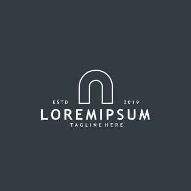 Minimalist ve modern baş harf A logo tasarımı